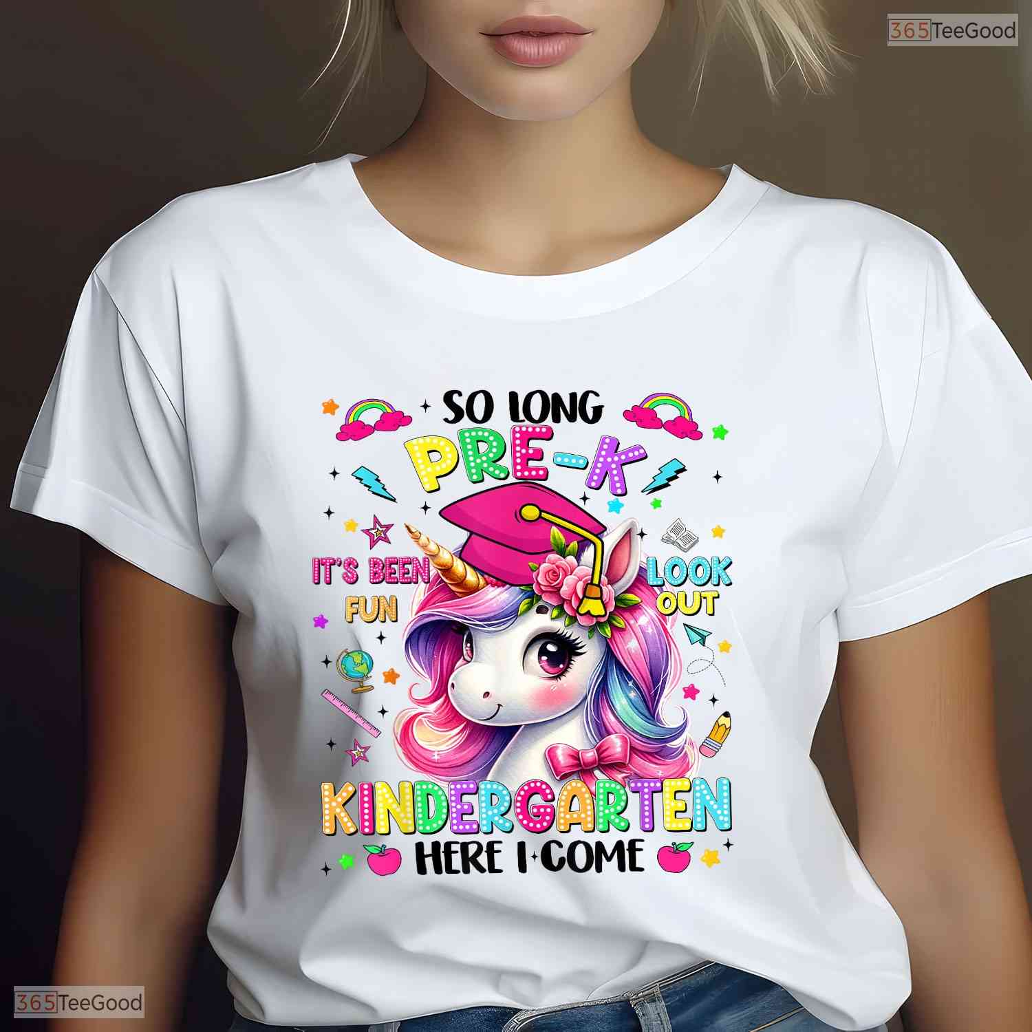 Cute So Long Pre-K Kindergarten Here I Come Graduation Girls Party T-Shirt