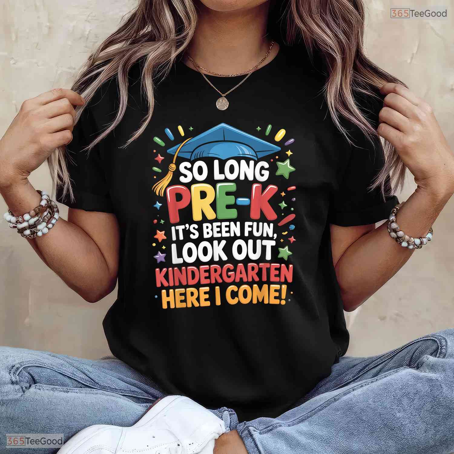 Fun So Long Pre-K Preschool Grad Kindergarten Here I Come Kids Boy T-Shirt
