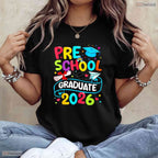 Hilarious Preschool Graduate 2026 Pre-K Grad Funny School Graduation T-Shirt