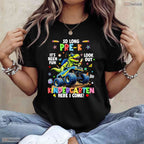 Awesome So Long Pre-K Kindergarten Here I Come Graduation Boys Day T-Shirt