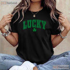 Lucky Shamrock St Patricks Day T-Shirt Classic Irish Green Men Women