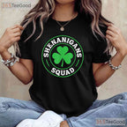 Shenanigans Squad St Patricks Day T-Shirt Matching Group Family Party