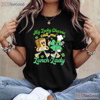 My Lucky Charms Call Me Lunch Lady St Patricks Day T-Shirt School Tee