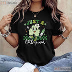 Just A Little Pinch Nurse St Patricks Day T-Shirt Funny Syringe Irish RN Tee