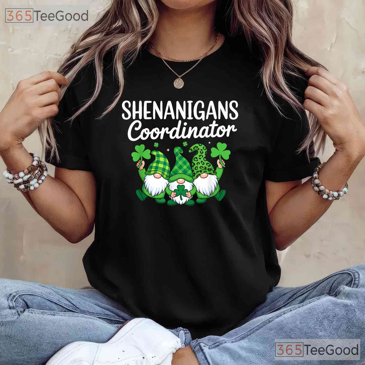 Shenanigans Coordinator Gnome St Patricks Day T-Shirt Funny Group Squad