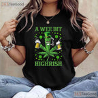 A Wee Bit Highrish Funny Marijuana St Patricks Day T-Shirt Weed 420 Gift