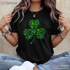 Lucky Dog Paw Shamrock St Patricks Day T-Shirt Cute Puppy Animal Lover Pet Tee