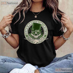 Shamrock And Roll Skull Rocker St Patricks Day T-Shirt Edgy Music Lover Tee