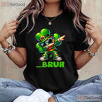 Bruh Dab Leprechaun St Patricks Day T-Shirt Dabbing Boys Kids Funny Gift