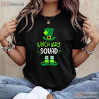 Lunch Lady Squad St Patricks Day T-Shirt Funny School Cafeteria Matching