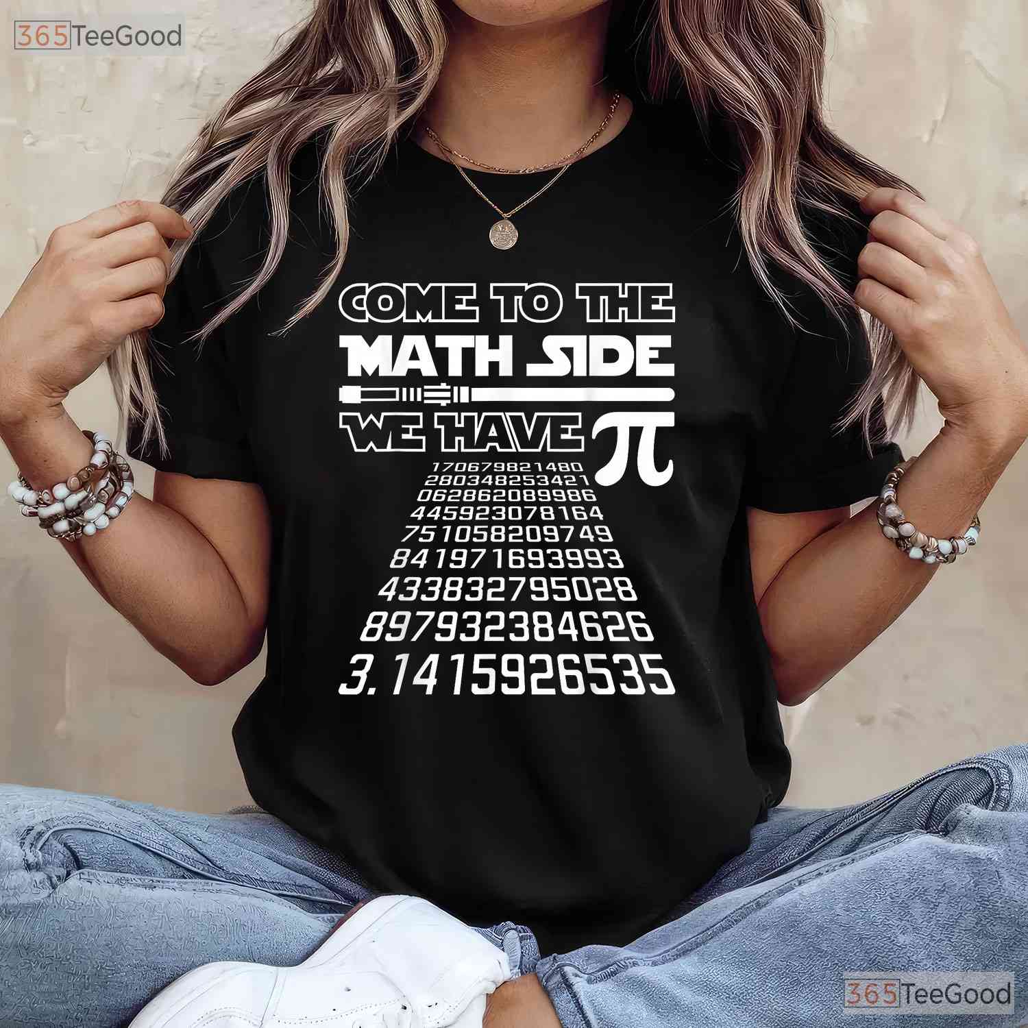 Come to The Math Side We Have Pie Shirt Funny Pi Day Teacher Gift T-Shirt
