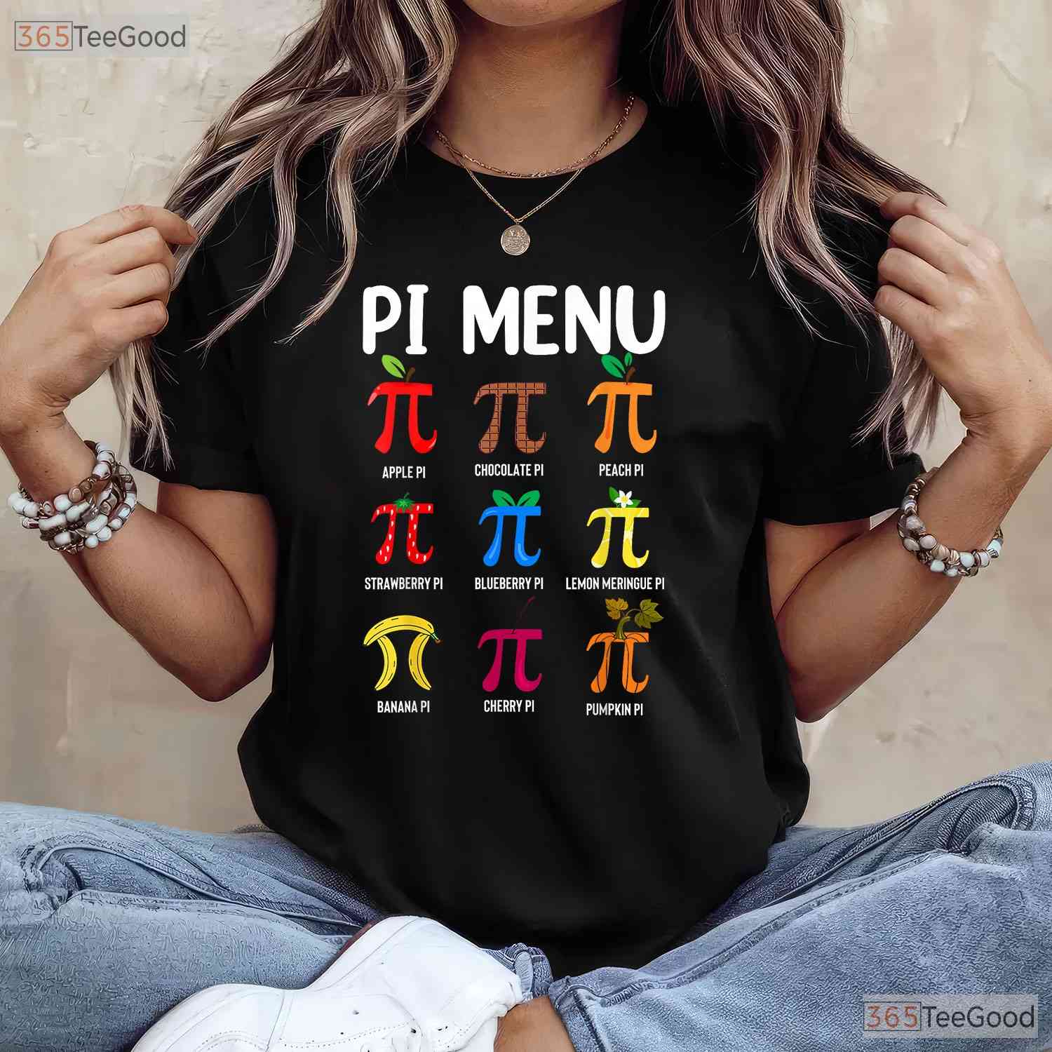 Pi Menu 3 - 14 Symbol T-Shirt Math Teacher Happy Pi Day Funny Foodie Tee