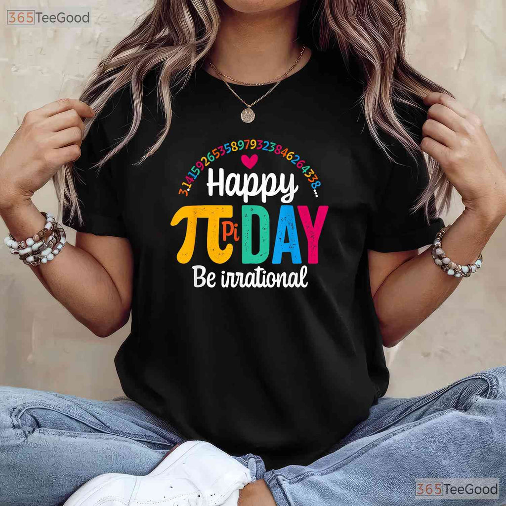 Pi Shirt Math Teacher Student Funny 3 - 14 Pie Happy Pi Day School Tee Gift