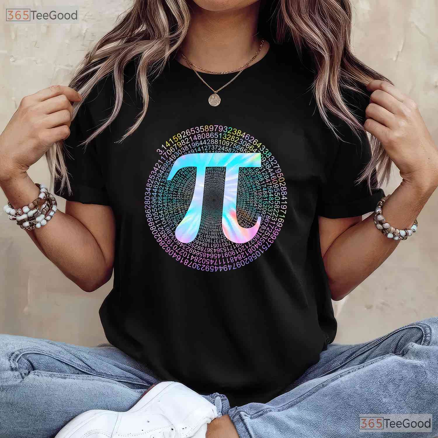 Tie Dye Pi T-Shirt 3 - 14 Number Symbol Math Science Pi Day Colorful Tee