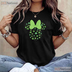 Disney Minnie Mouse Icon Shamrock St Patricks Day T-Shirt Cute Disney Tee