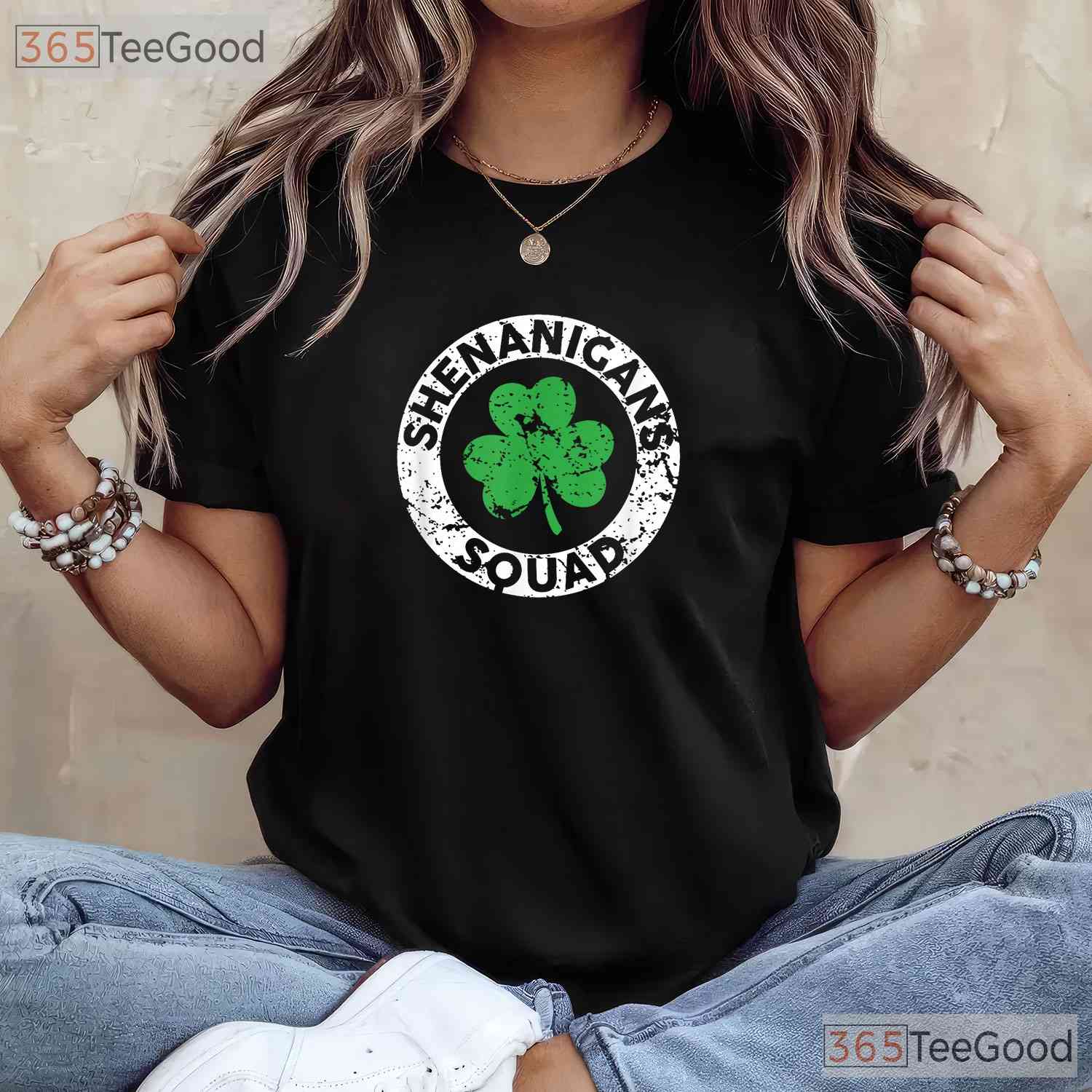 Shenanigans Squad St Patricks Day T-Shirt Funny Matching Group Party Tee