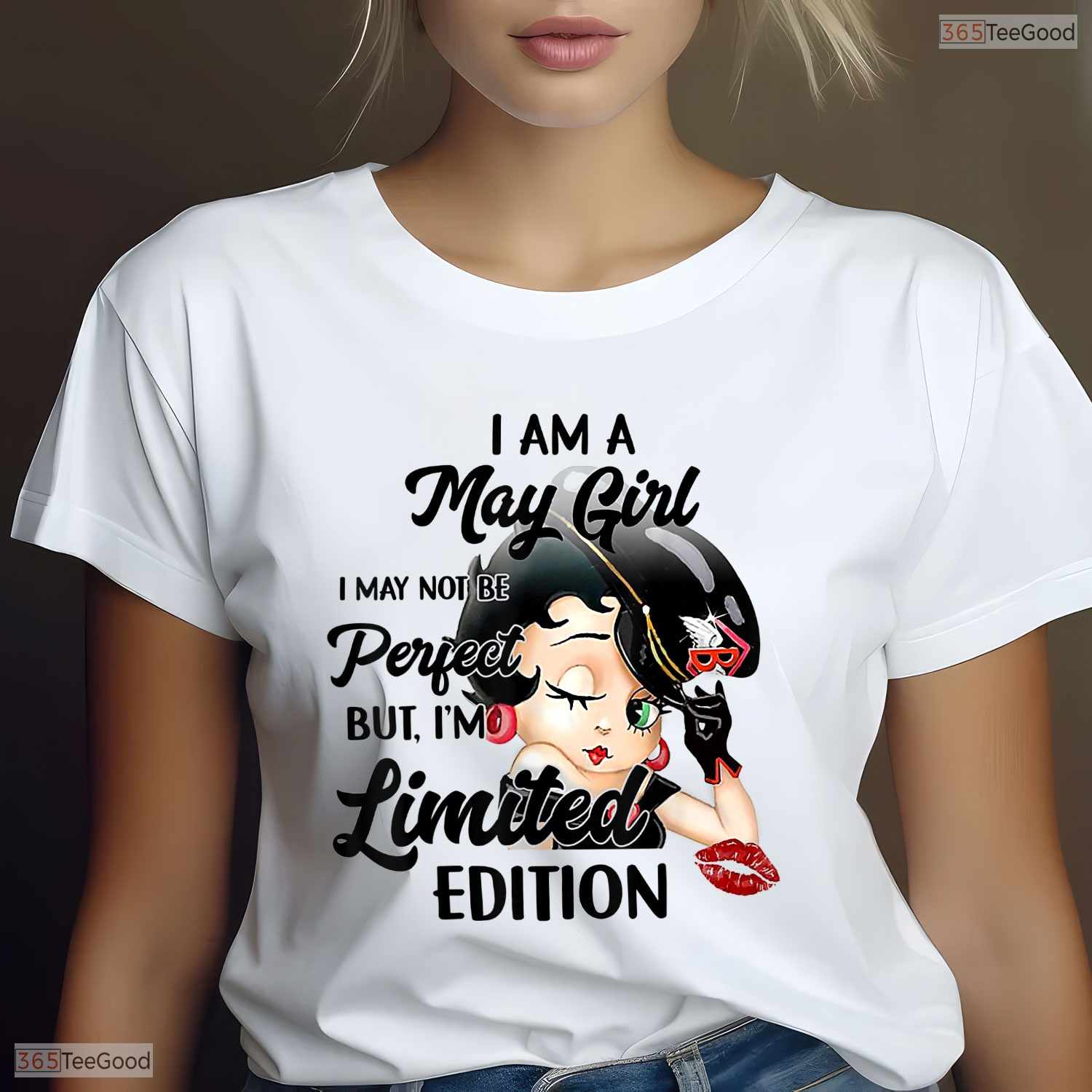 Limited Edition I Am A May Girl T-Shirt- Unique May Birthday Shirt For Women