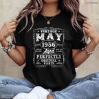Classic Vintage May 1956 70th Birthday T-Shirt- Unique May Birthday Shirt Gift