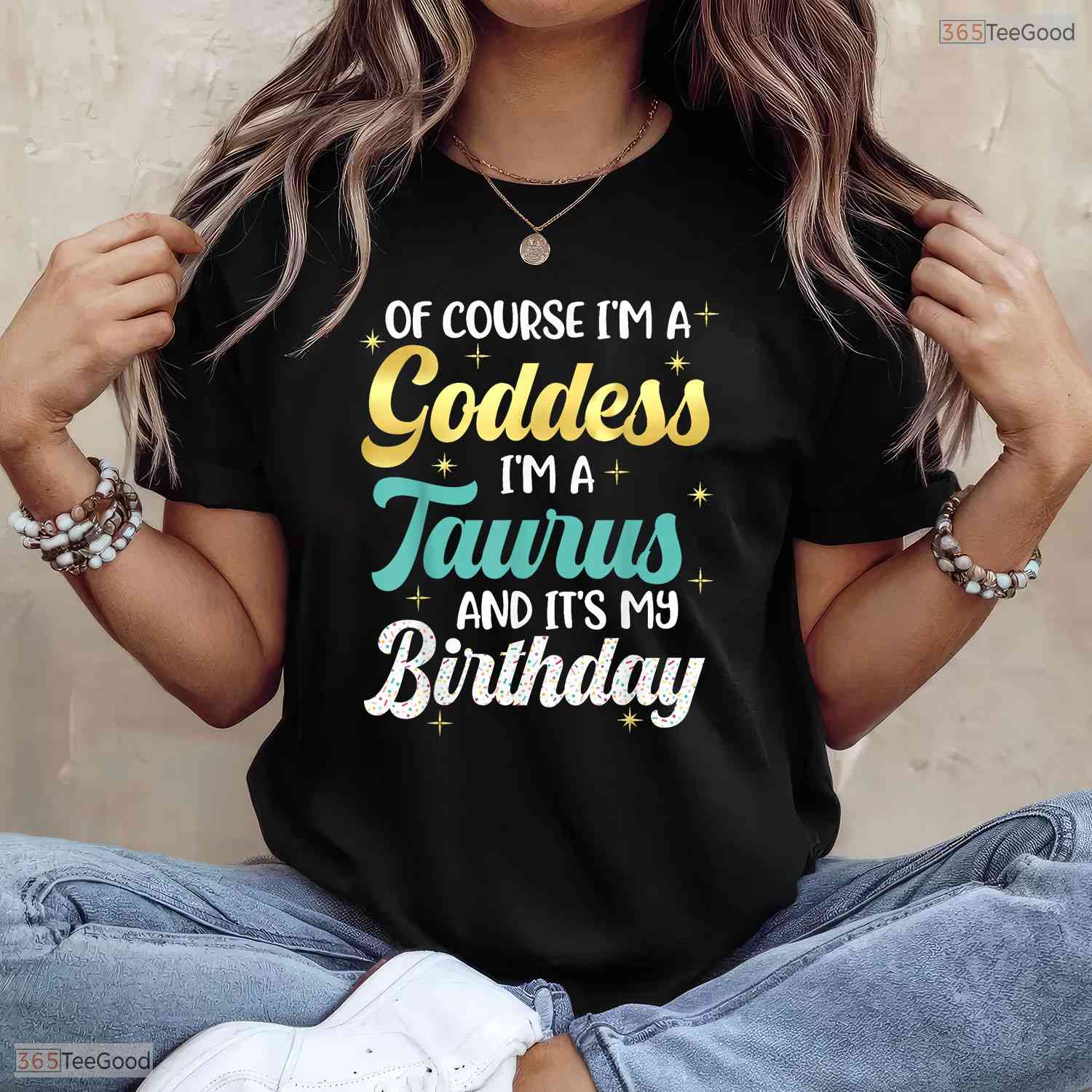 Goddess Taurus Queen Zodiac Birthday T-Shirt- Unique May Birthday Shirt Gift