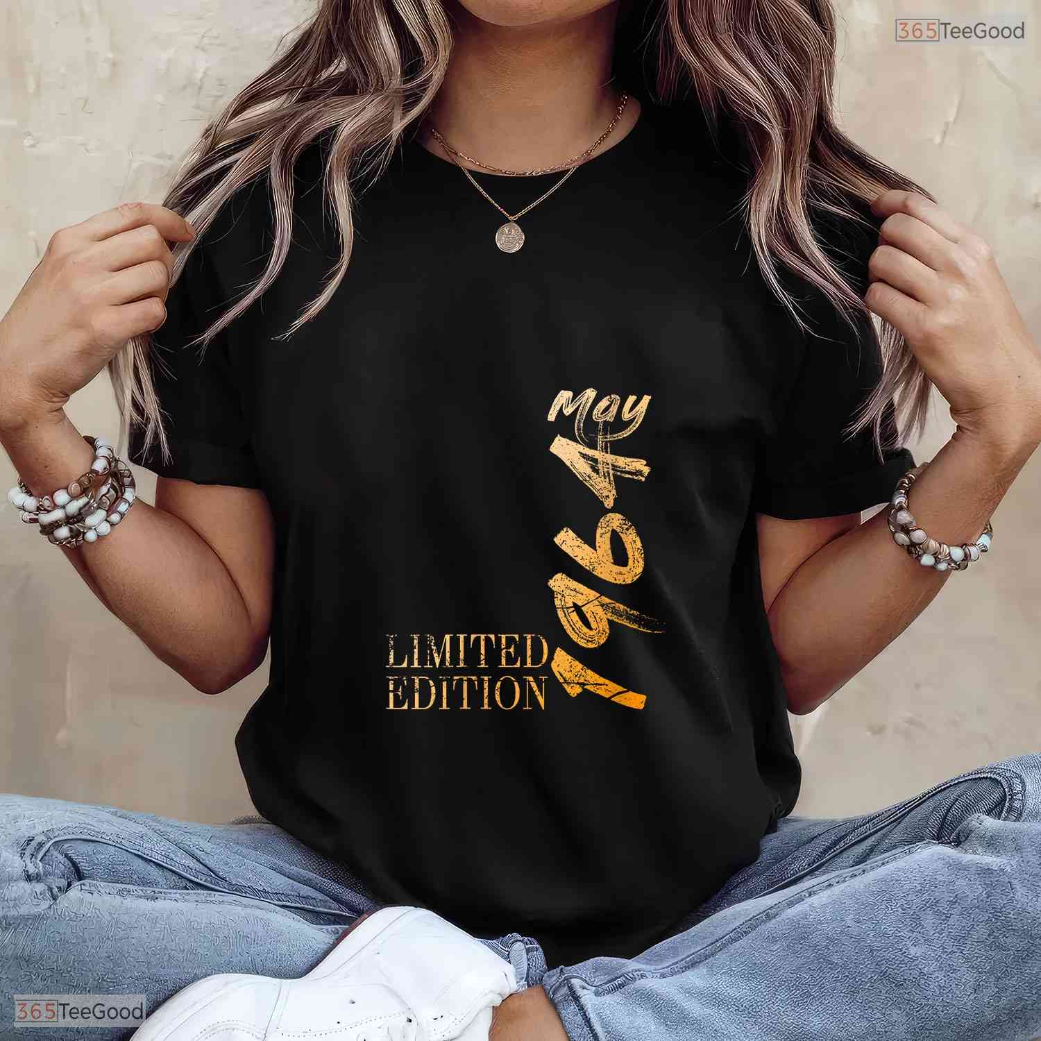Best Vintage 1966 60th Birthday V-Neck Shirt For Women Born In May Celebration