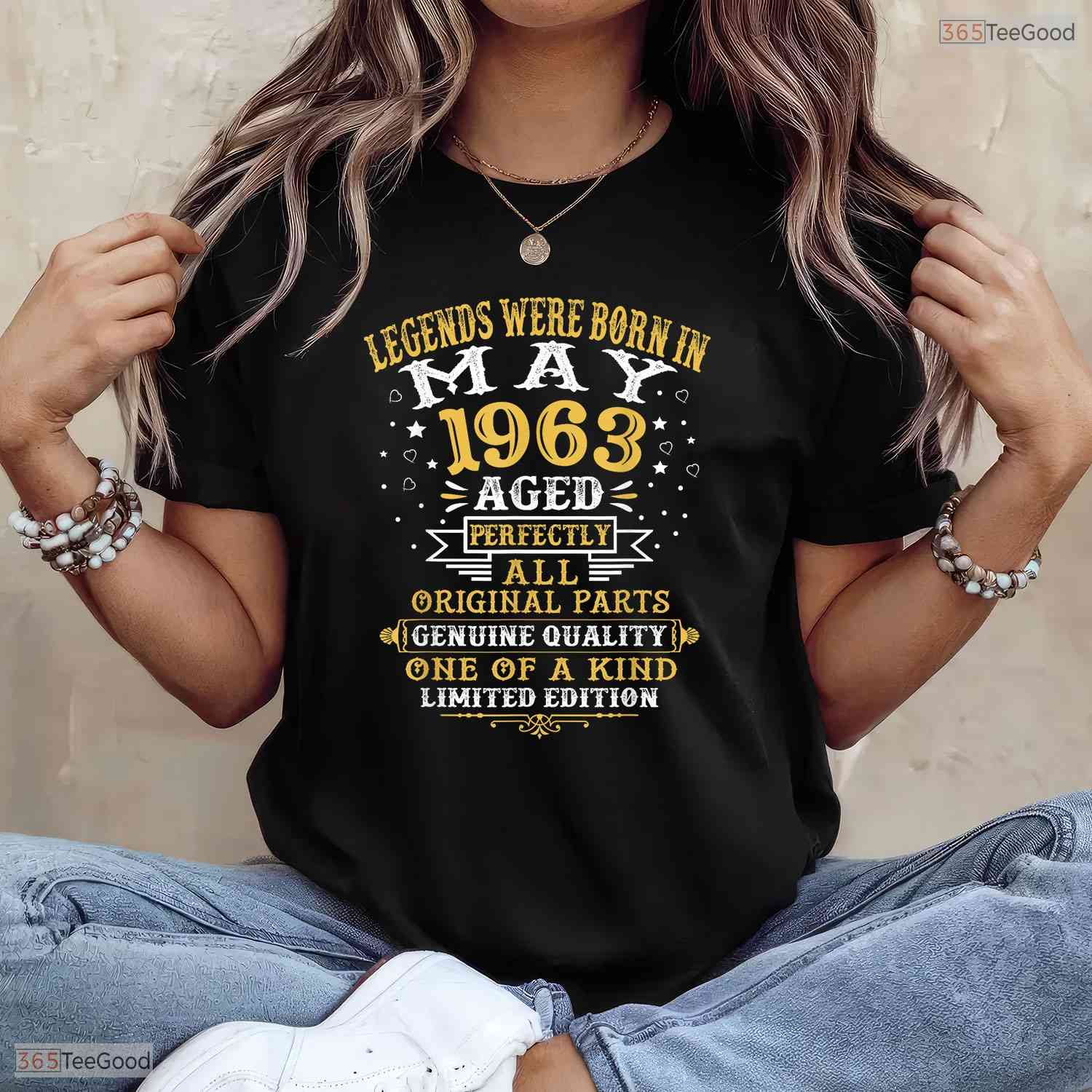 Retro Legends Were Born In May 1963 63 Years Old 63rd Birthday Classic T-Shirt
