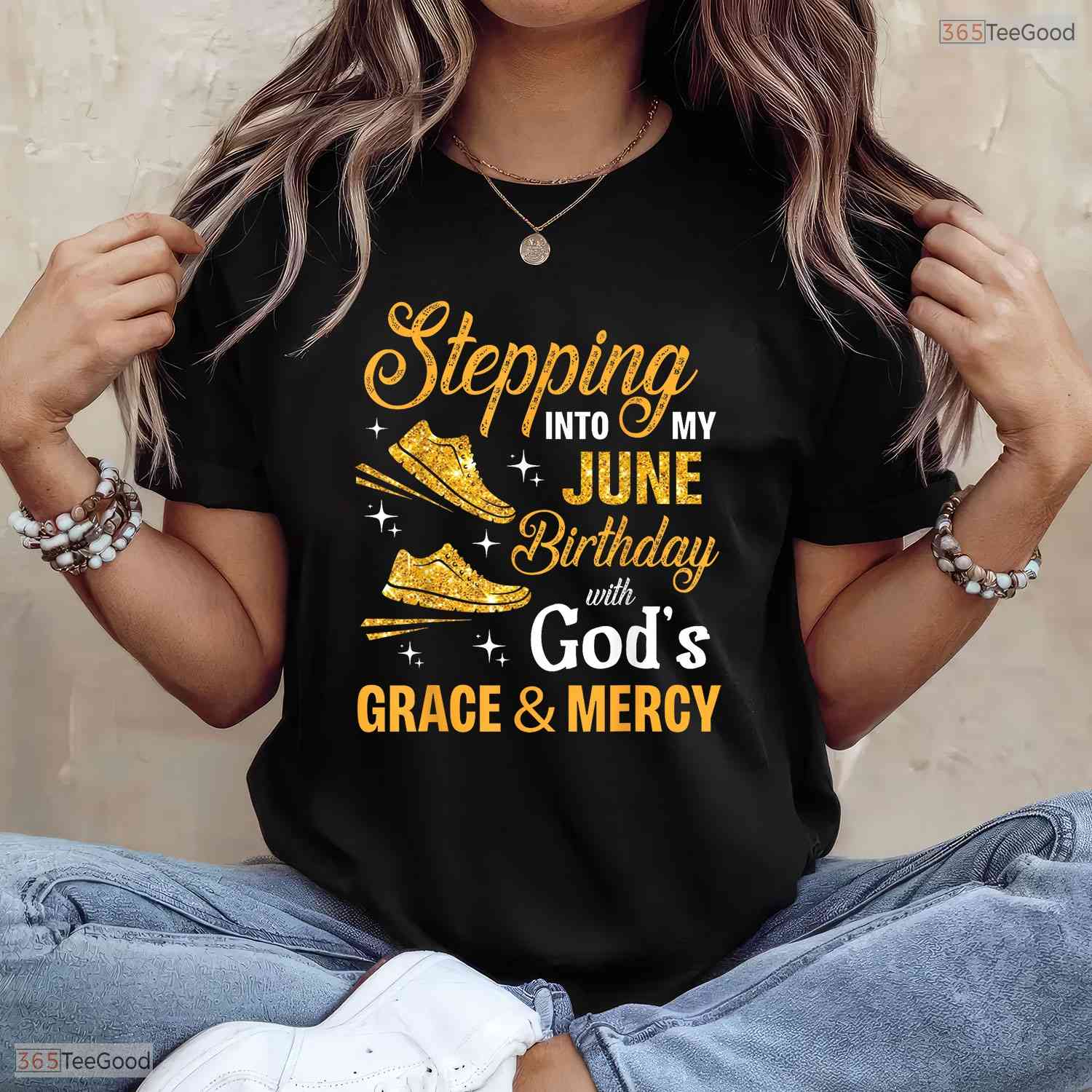 Blessed Stepping Into My May Birthday With God's Grace And Mercy Religious T-Shirt