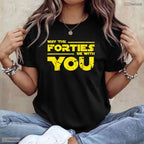 Funny 40th May Birthday T-Shirt- Hello Forties Adult May Birthday Party Shirt