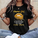 Fierce Black Taurus Queen Zodiac Apparel Women's May Birthday Celebration T-Shirt