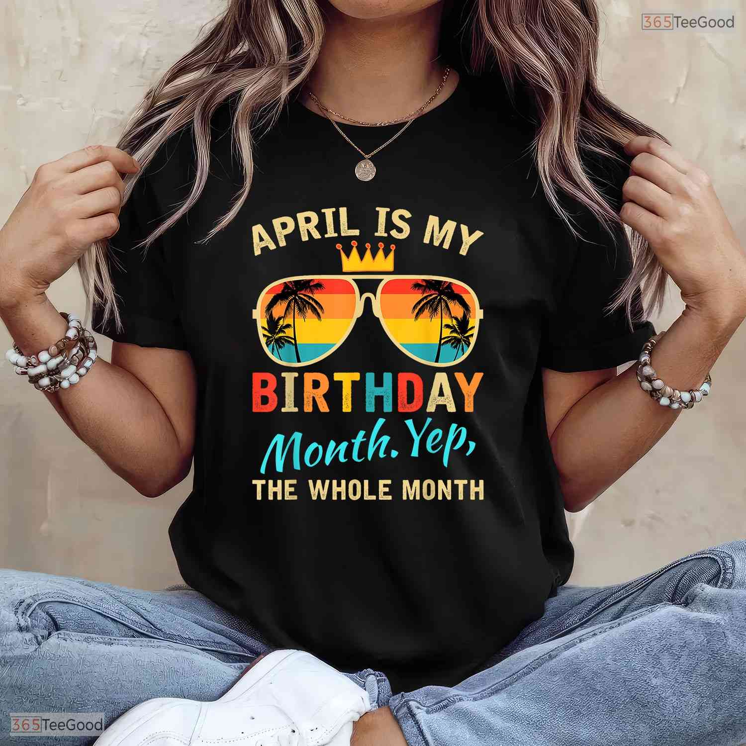 Awesome Yes The Whole Month Is My April Birthday T-Shirt For Spring Celebrations