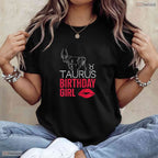 Beautiful Taurus Birthday Girl Zodiac Sign May Birthday Celebration T-Shirt