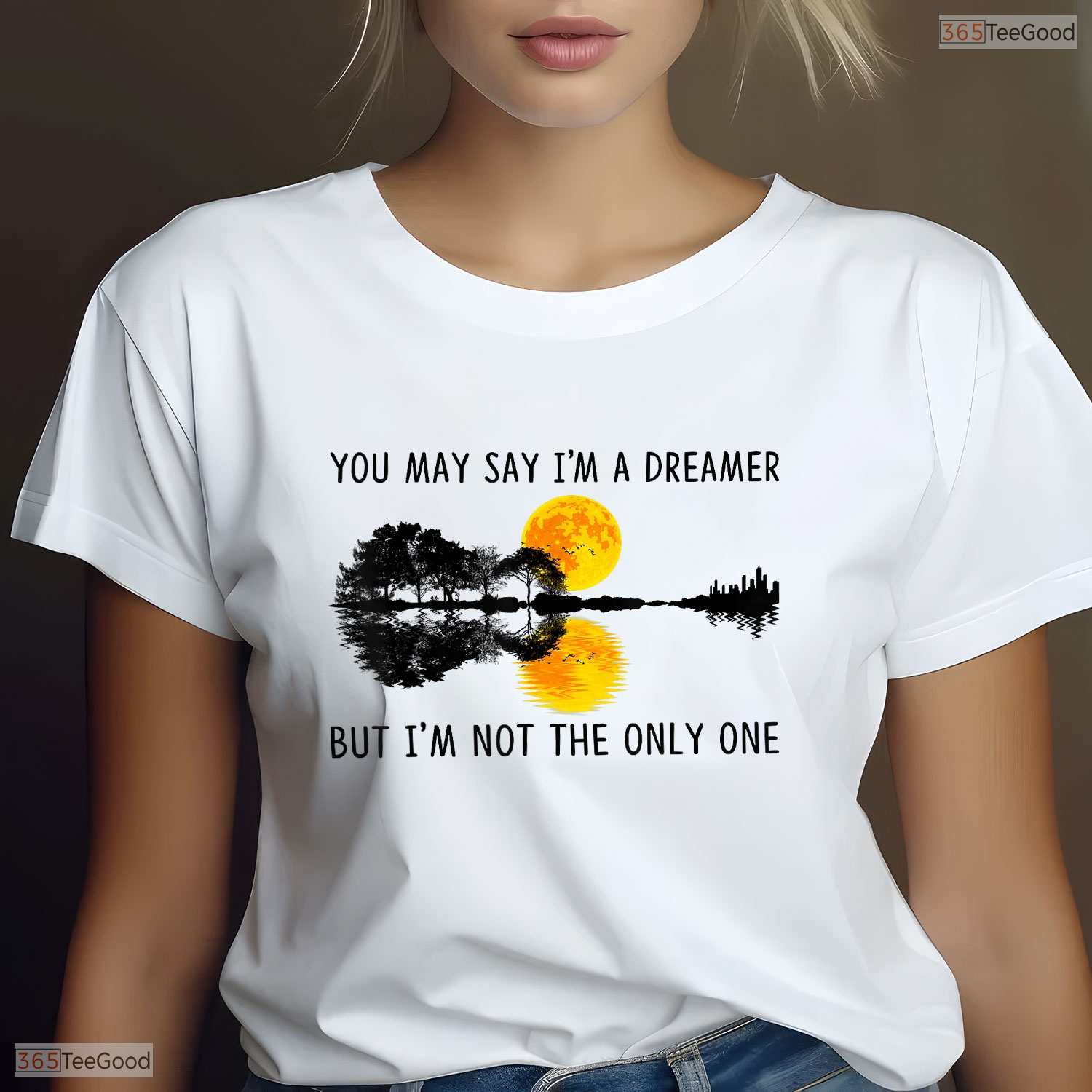 You May Say I Am A Dreamer Guitar Graphic Born In May Birthday T-Shirt Gift