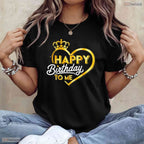 Happy Birthday To Me Black Queen Afro T-Shirt Cute May Birthday Shirt For Women