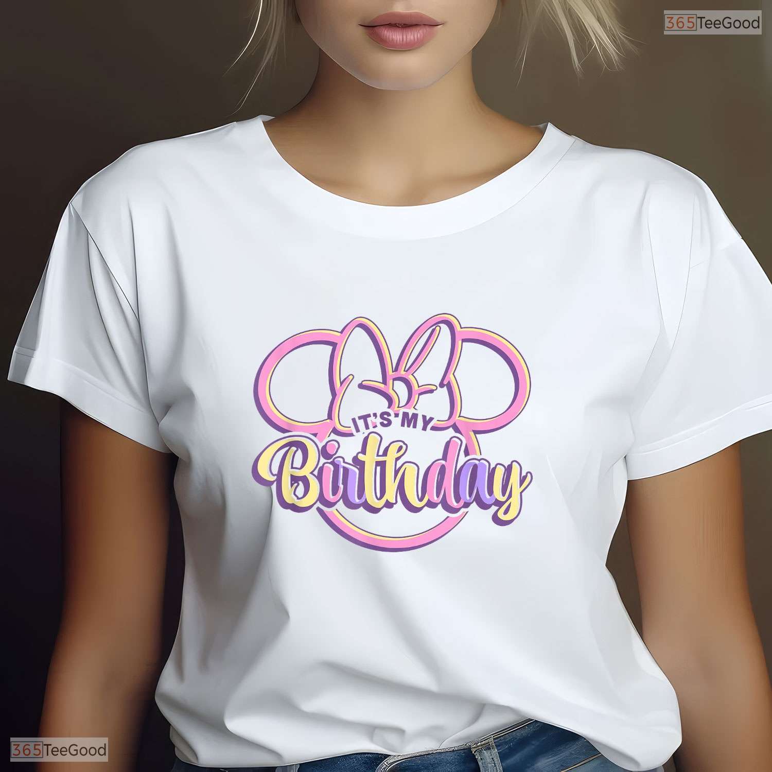 Retro Mouse Ears It Is My Birthday T-Shirt Cute May Birthday Shirt For Girls