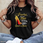 Stepping Into My May Birthday With God Grace T-Shirt- Best May Birthday Shirt