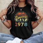 Limited Edition May 1978 T-Shirt- Best 48th May Birthday Celebration Apparel