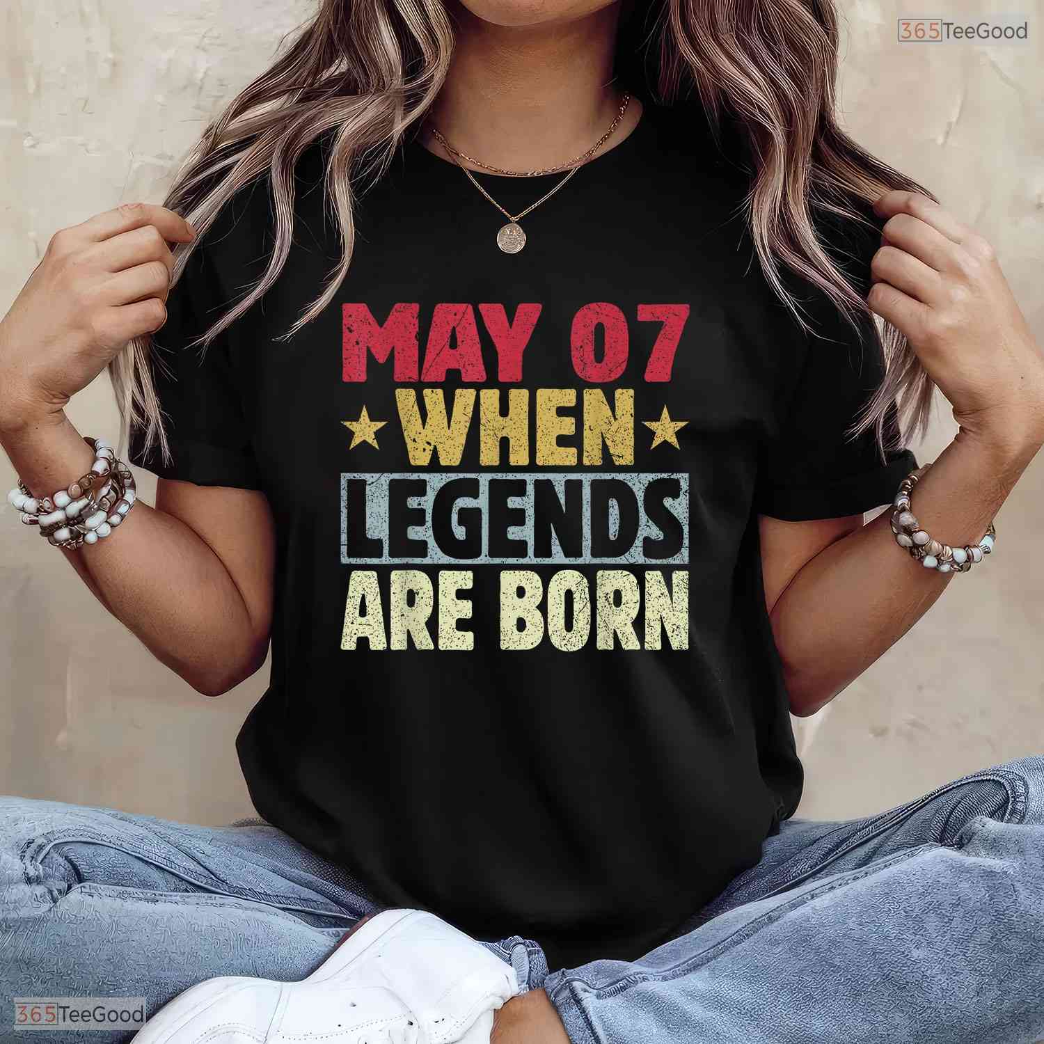 Awesome 7th Of May Birthday Shirt- Unique May 7 Birthday T-Shirt For Adults