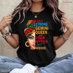 Gemini Zodiac Horoscope Queen T-Shirt- Unique May Birthday Shirt For Women