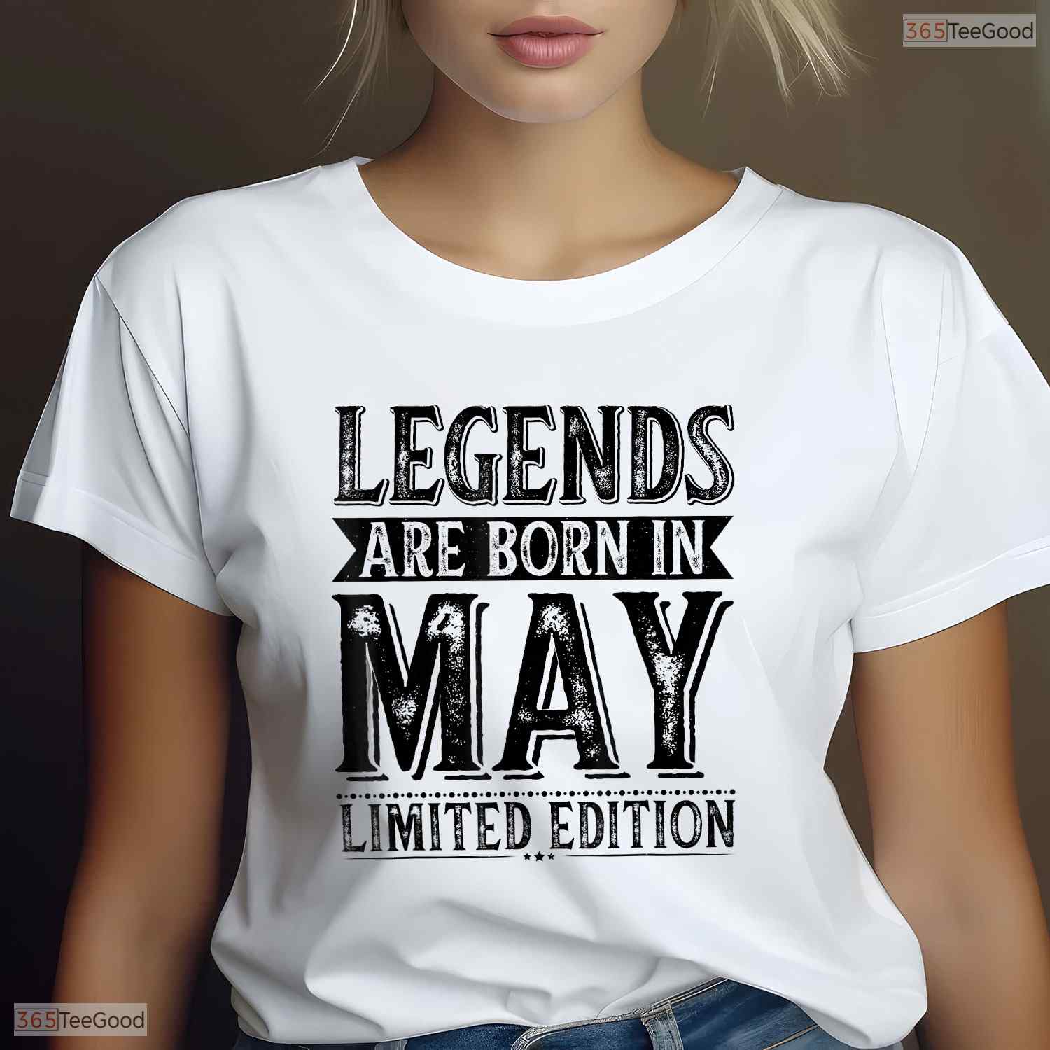 Legends Are Born In May T-Shirt- Best Legendary May Birthday Shirt For Adults
