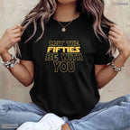 May The Fifties Be With You Vintage T-Shirt- Awesome 50th May Birthday Shirt