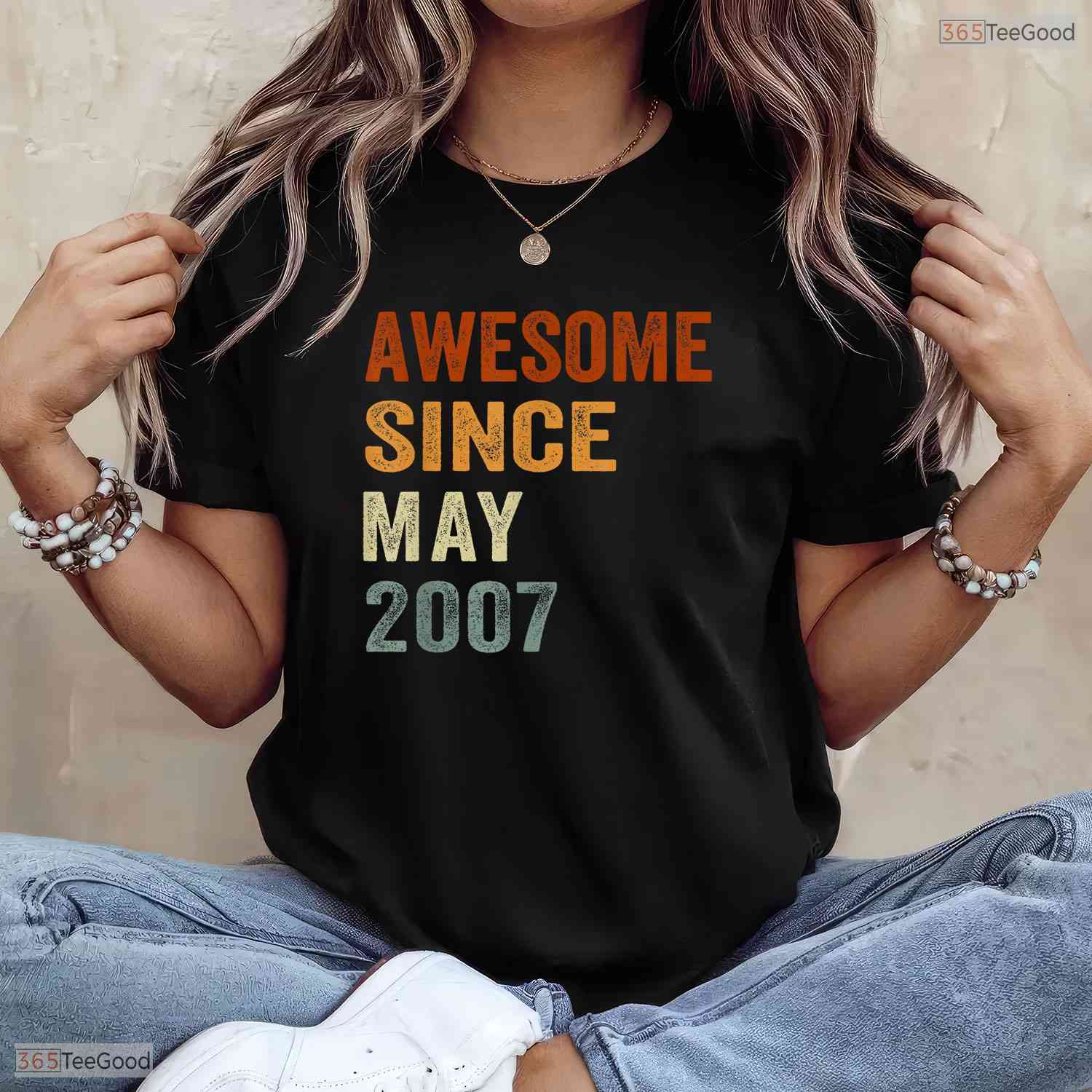 Awesome Since May 2007 Retro T-Shirt- Unique 19th May Birthday Shirt Gift