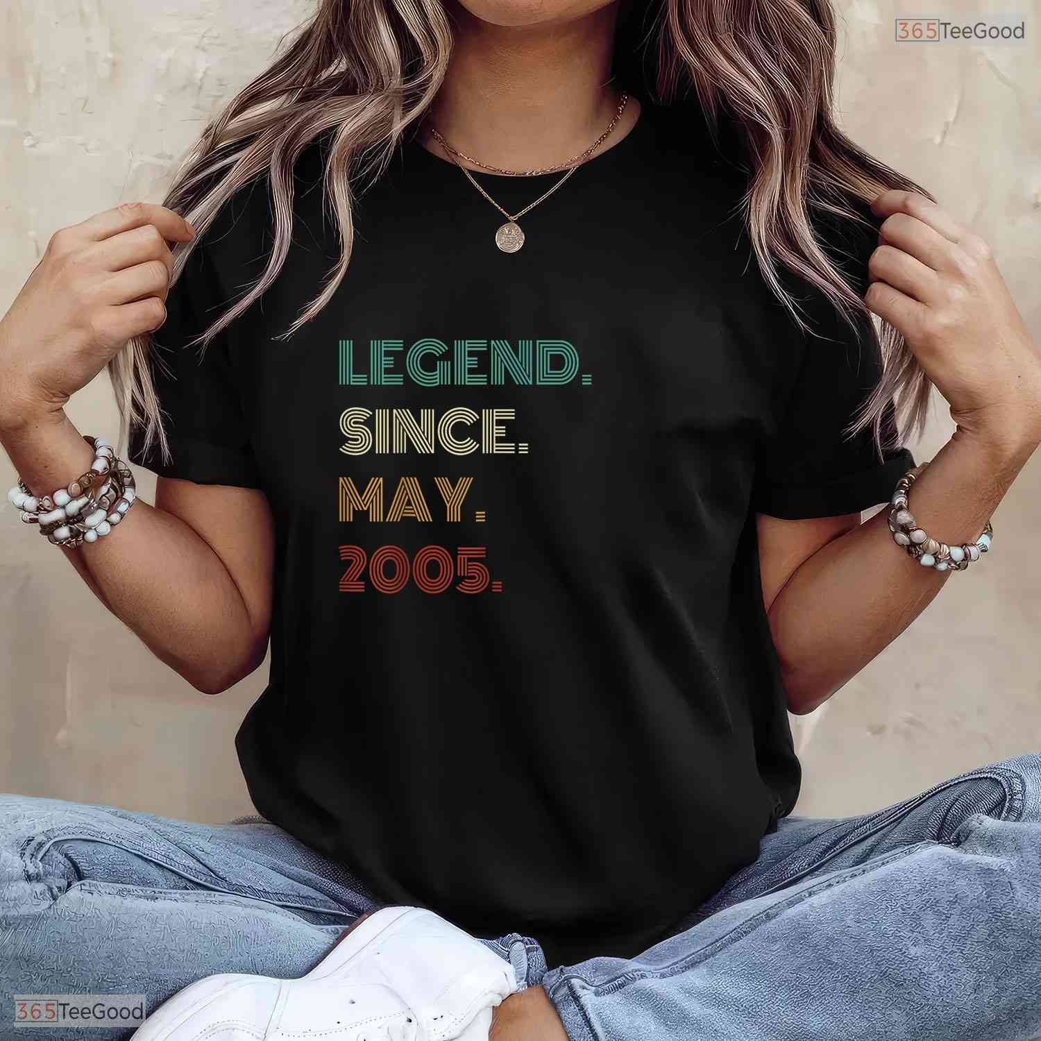 Legend Since May 2005 21st Birthday T-Shirt- Awesome May Birthday Shirt Men