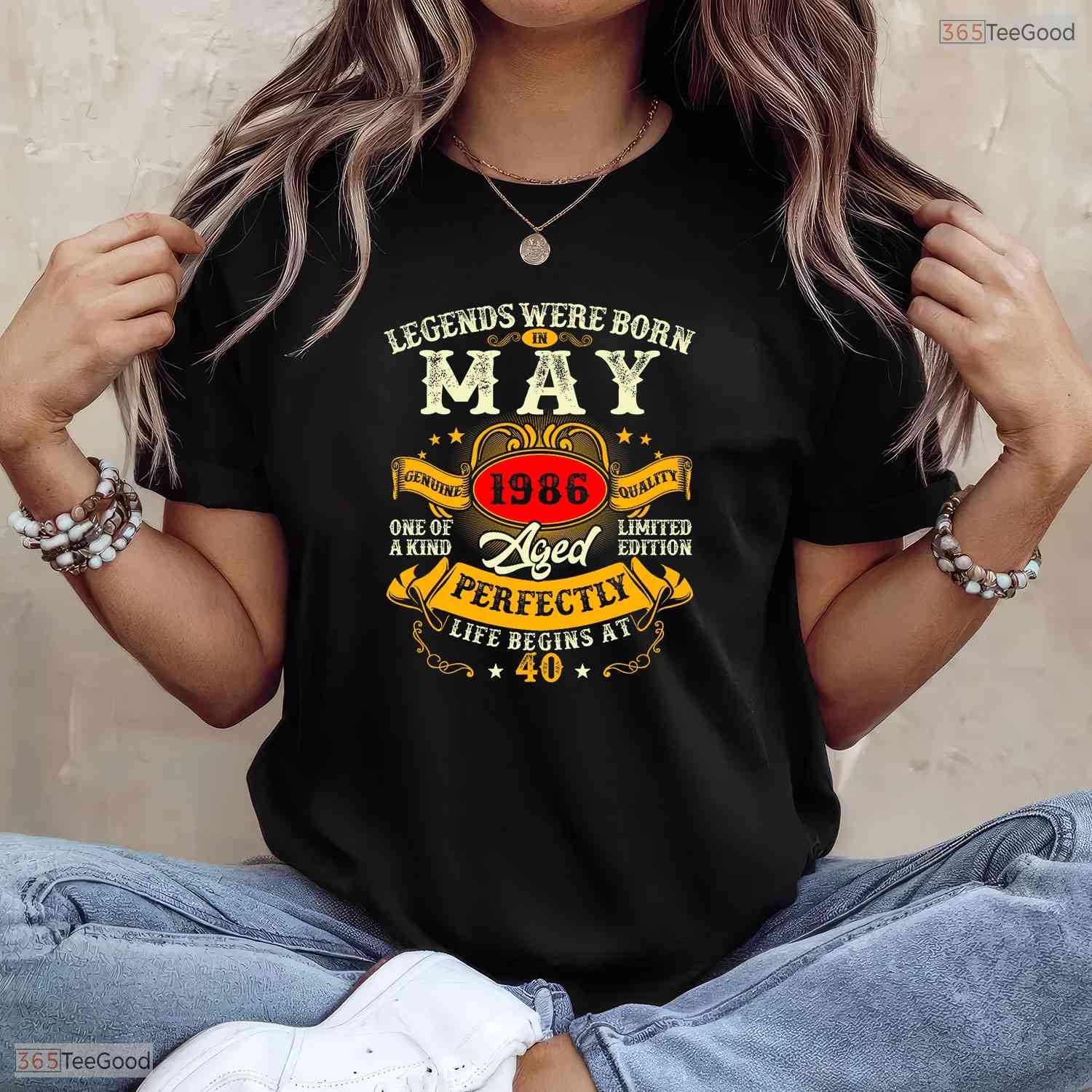 Vintage Legends Born In May 1986 T-Shirt- Awesome 40th May Birthday Shirt