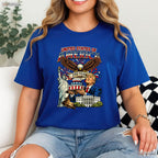 Trump 250th Birthday America 4th of July Valentine T-Shirt Fly Fishing Tees
