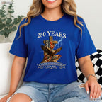 250 Years Christian Faith Freedom USA Valentine T-Shirt Trout Fishing Wear