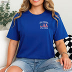 250 Years US Flag American Valentine T-Shirt- Deep Sea Fishing Shirts Men