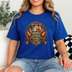 250 Years American Anniversary USA Flag Valentine T-Shirt Kayak Fishing Men