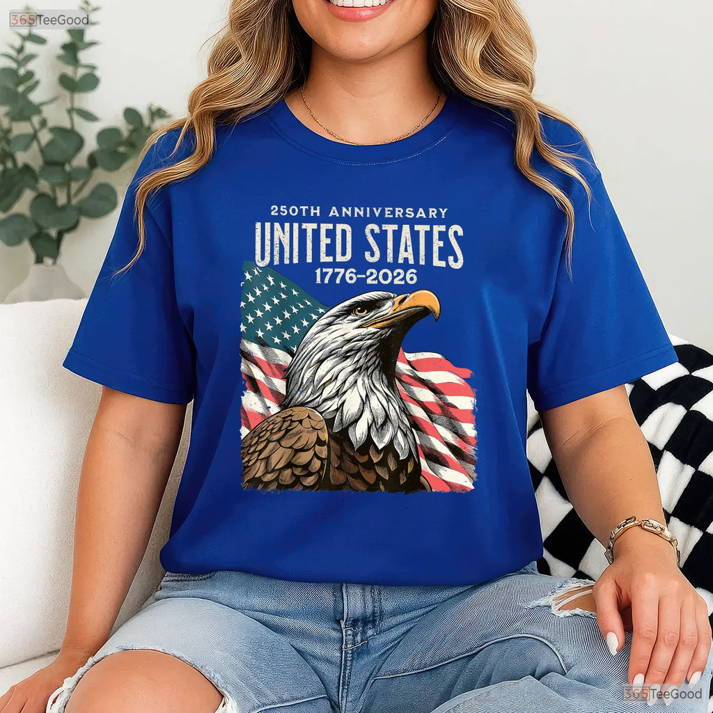 250th Anniversary USA Flag Valentine T-Shirt- Ice Fishing Gear Mens