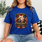250th USA Patriotic Eagle 4th of July Valentine T-Shirt For Ice Fishing Mens