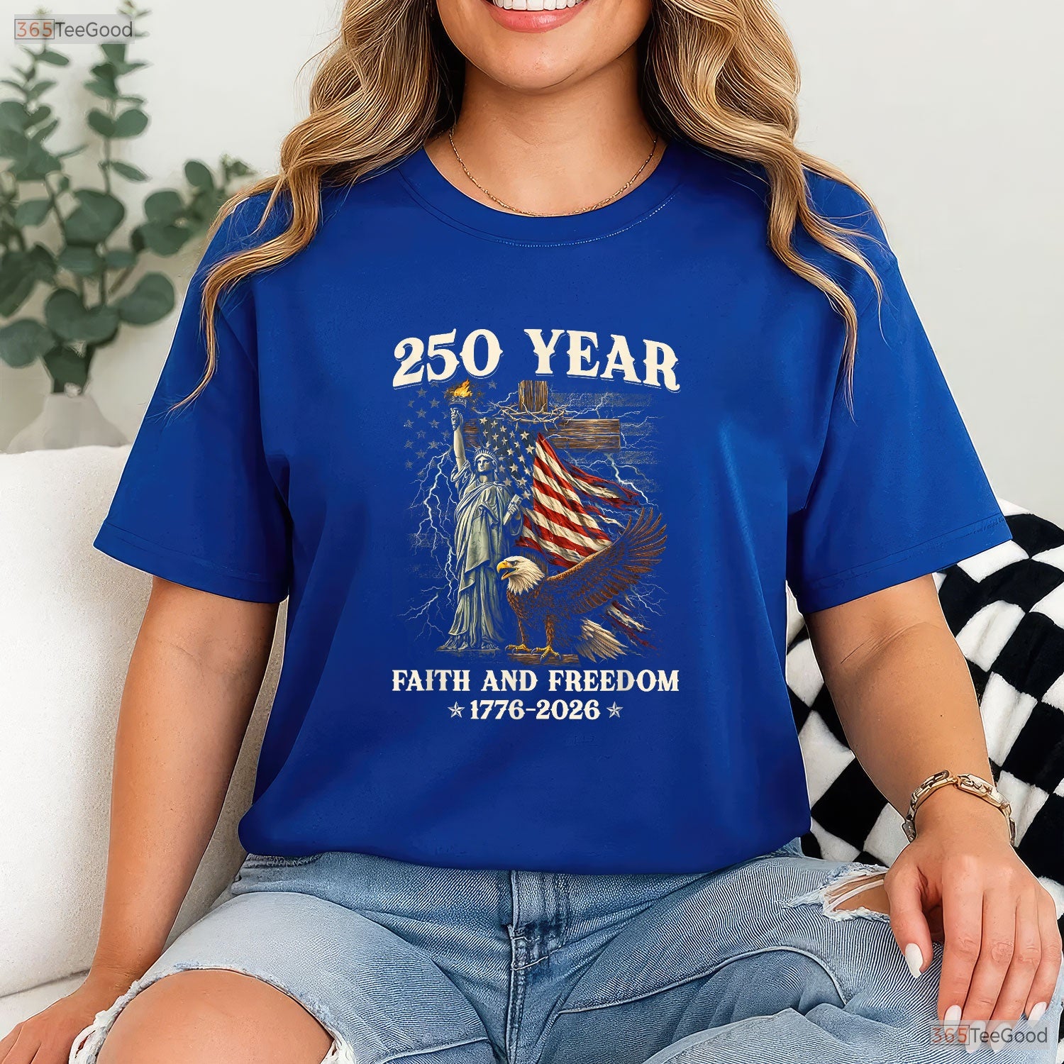 250th Anniversary USA Patriotic 4th July Valentine T-Shirt Catfish Fishing