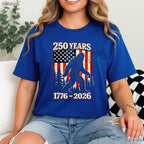 250th Anniversary Big Foot USA Independence Valentine T-Shirt Lake Fishing